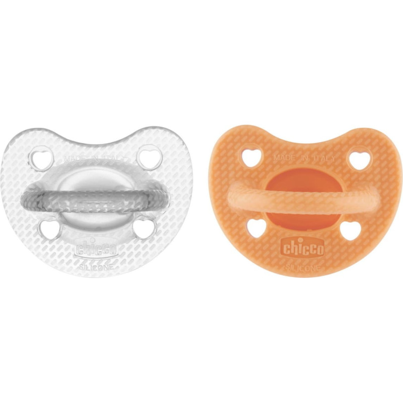 Chicco PHYSIOFORMA LUXE čiulptukai (6–16 mėn.), oranžiniai, 2 vnt.