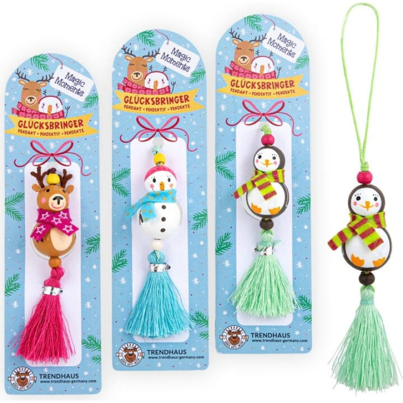 Trendhaus Magic Moments - Raktų pakabukas - Kalėdos (1 vnt., 3 dizainai)