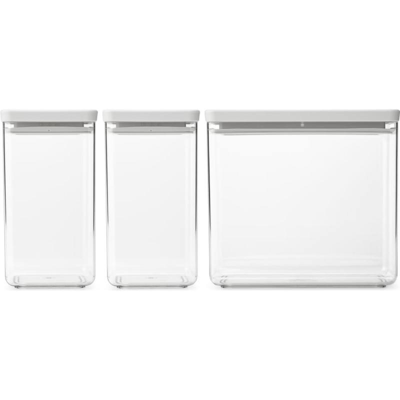 Brabantia uzglabāšanas kārbu komplekts Tasty+, 3 gab., Light Grey - 230769