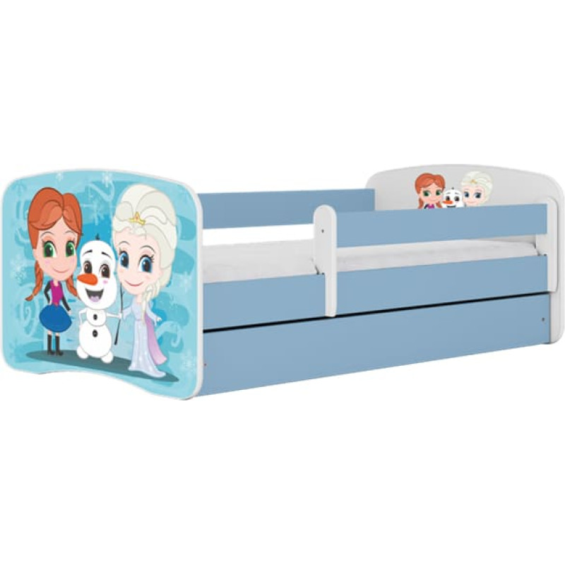 Kocot Kids Bed babydreams blue frozen land without drawer with mattress 180/80