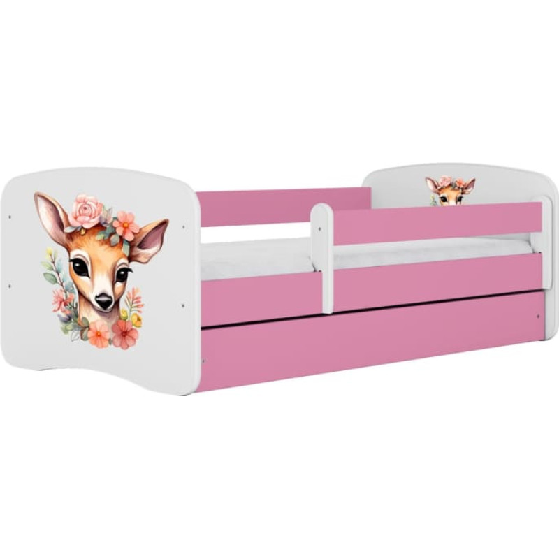 Kocot Kids Bed babydreams pink bambi with drawer with mattress 140/70