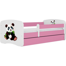 Kocot Kids Bed babydreams pink panda 2 with drawer with mattress 180/80