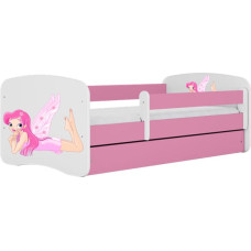 Kocot Kids Bed babydreams pink fairy with wings with drawer with mattress 160/80