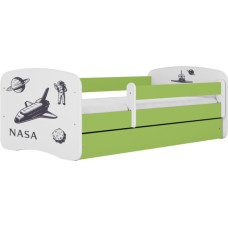 Kocot Kids Bed babydreams green nasa without drawer with mattress 180/80