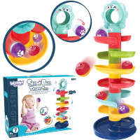 Woopie BABY rutuliukų trasa – spiralinis rinkinys + 2 rutuliukai