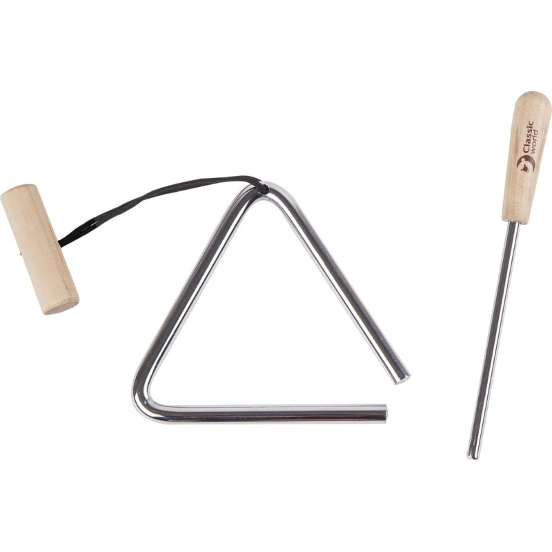 Classic World Edu muzikinis instrumentas – trikampis vaikams