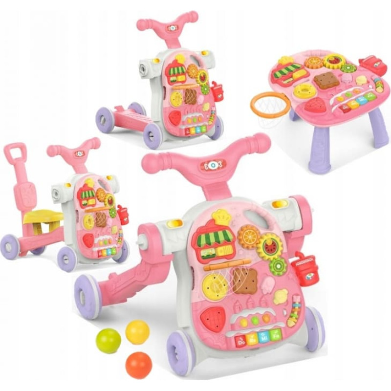 Woopie 49294 Chodzik 5w1 Multifunkcyjny różowy