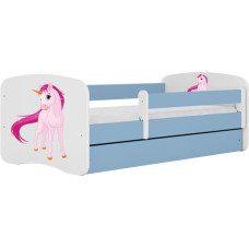 Kocot Kids Bed babydreams blue unicorn with drawer with mattress 160/80