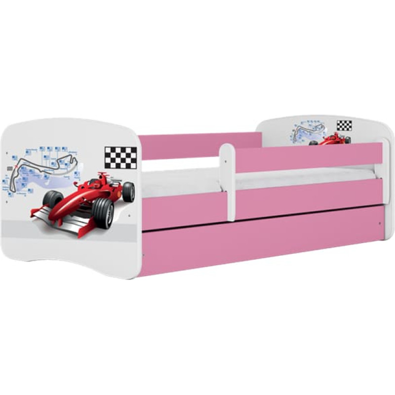 Kocot Kids Bed babydreams pink formula with drawer with mattress 140/70
