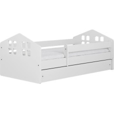 Kocot Kids Bed Kacper white without drawer with mattress 160/80