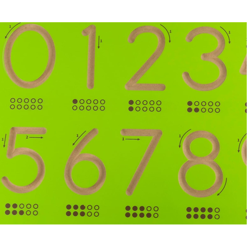 Viga Tablica Grafomotoryczna Cyfry Nauka Pisania