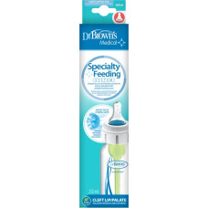 Dr.browns SB815-MED STANDARD BOTTLE 250ML WITH FEEDING SYSTEM FOR INFANTS WITH CLEFT LIP OR CLEFT PALATE