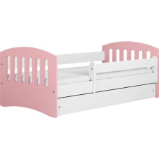 Kocot Kids Bed classic 1 mix pale pink with drawer with mattress 180/80