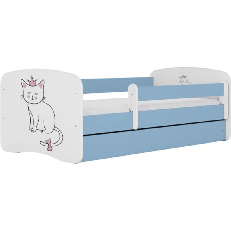 Kocot Kids Bed babydreams blue cat without drawer with mattress 140/70