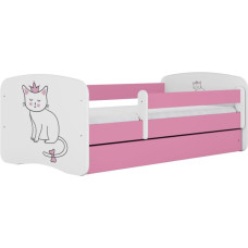 Kocot Kids Bed babydreams pink cat without drawer with mattress 180/80