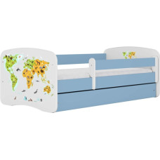 Kocot Kids Bed babydreams blue map without drawer with mattress 160/80