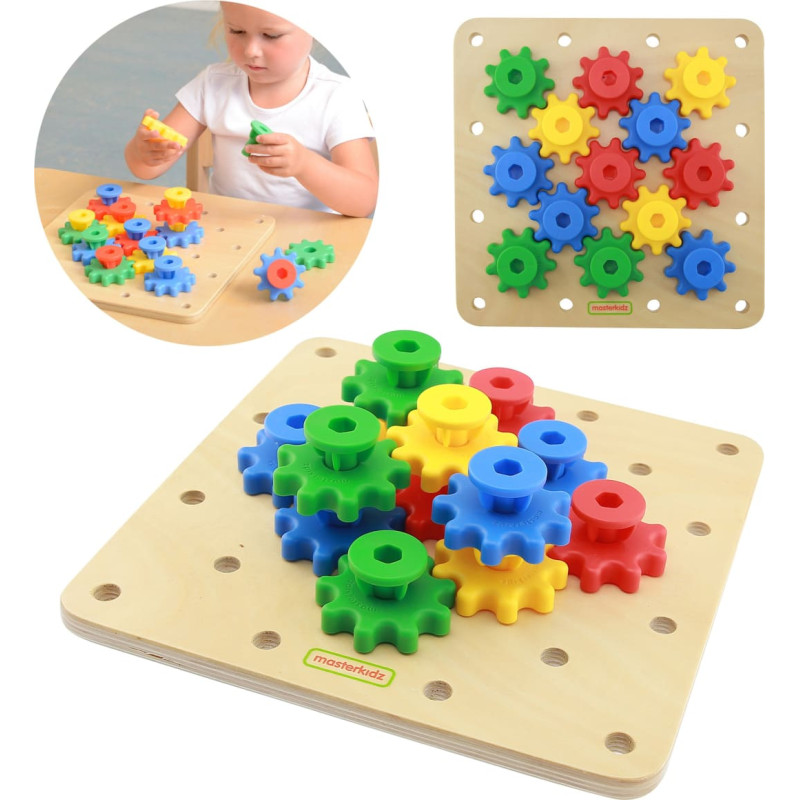 Masterkidz Koła Zębate Zbuduj Własny Mechanizm Tablica Montessori