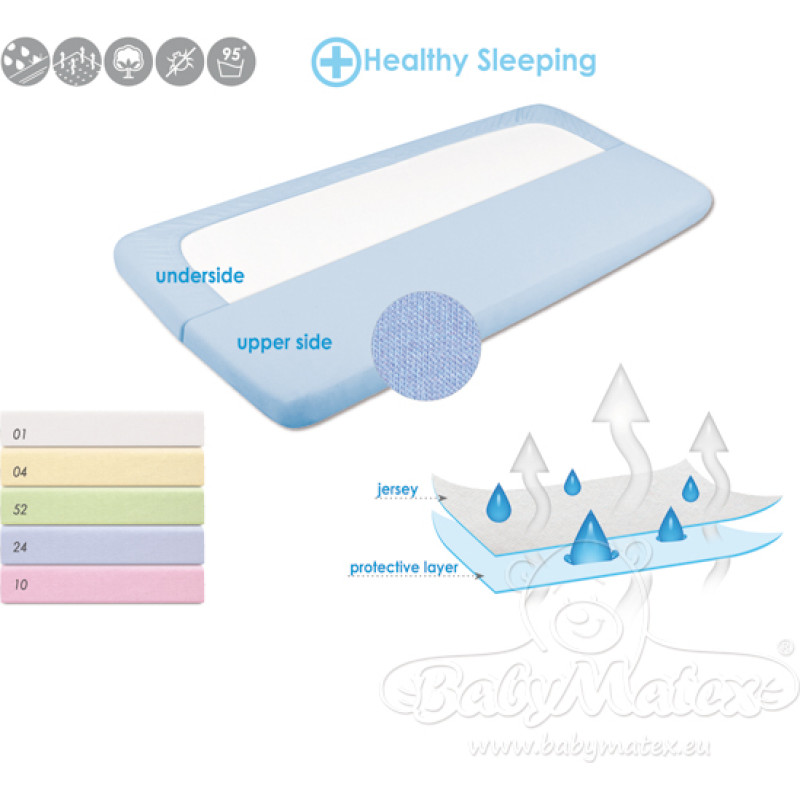Babymatex MATEX Prześcieradło nieprzemakalne JERSEY 140x70 [TB0242_02] ekri