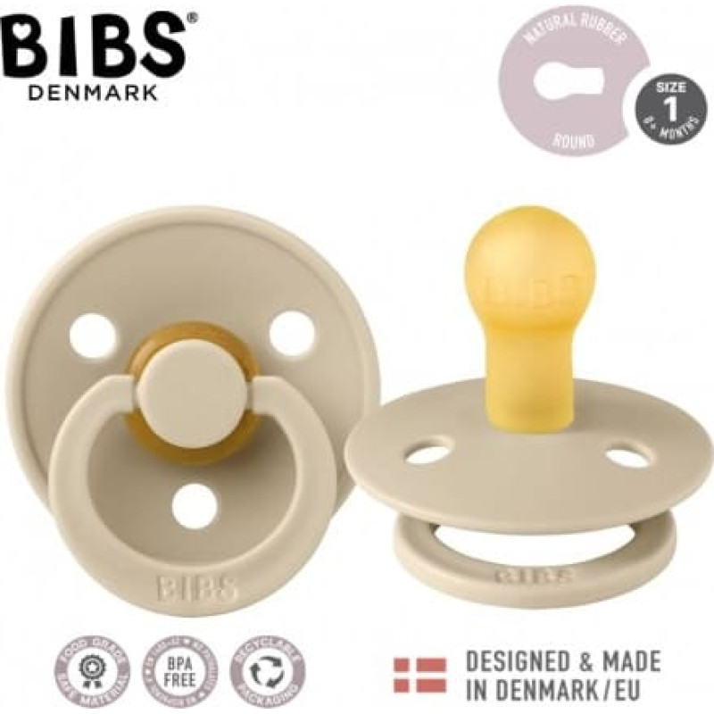 Bibs 100245 PACIFIER VANILLA 0+ (S)