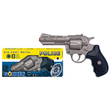 GONHER žaislinis policininko pistoletas (8 šūvių), 33/0