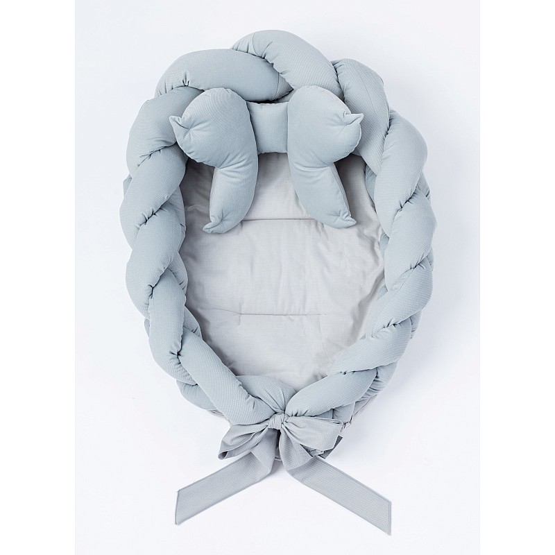 BELISIMA PINTAS PLECIONY 2in1 kūdikio čiulptukas P02-0688, pilkos spalvos