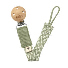 3841 Pacifier Clip Sage/Ivory