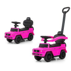 Milly Mally 3692 paspiriama mašinėlė su rankena Mercedes G350d, rožinė