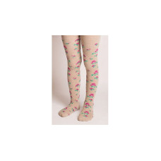 BELLISSIMA Childrens tights 98/104 size, B400 beige-flowers Sale