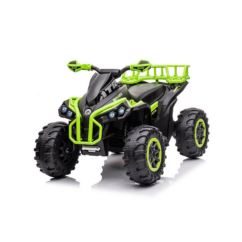 TO-MA vaikiškas keturratis GTS 1199 - QUAD, 12V/7Ah, R/C (EVA ratai), žalias