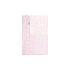 WOMAR BUBBLE VALBOA sided plaid 75x100sm pink, polka dots, pink and white