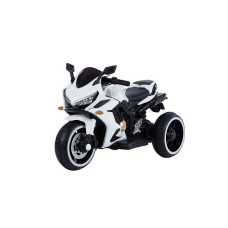 TO-MA vaikiškas elektrinis motociklas T1100/N-518, 6V/7Ah, baltas