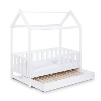 KLUPS LIV Bed with drawer with sleeping function 160x80cm, white