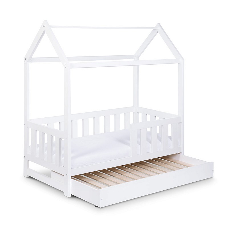 KLUPS LIV Bed with drawer with sleeping function 160x80cm, white