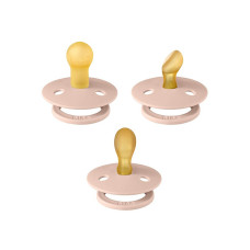 Bibs Colour Try-it 3-pack pacifiers Blush 0m+
