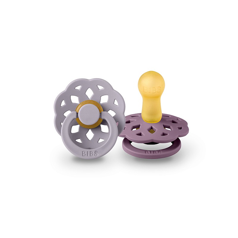 BIBS Boheme pacifiers Fossil Grey / Mauve 6-18m., 2pcs.