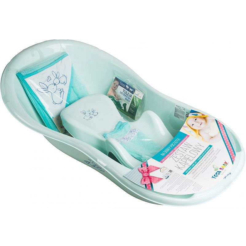 TEGA BABY RABBIT vonios komplektas, 102 cm, KR-102, mėtinė spalva