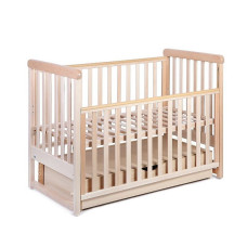 Yappy Kids YappyMove baby crib with drawer 120x60cm, natural