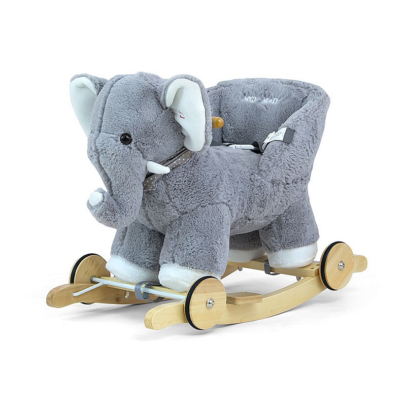 MILLY MALLY POLLY Children's rocking rocking horse with wheels GREY ELEPHANT
