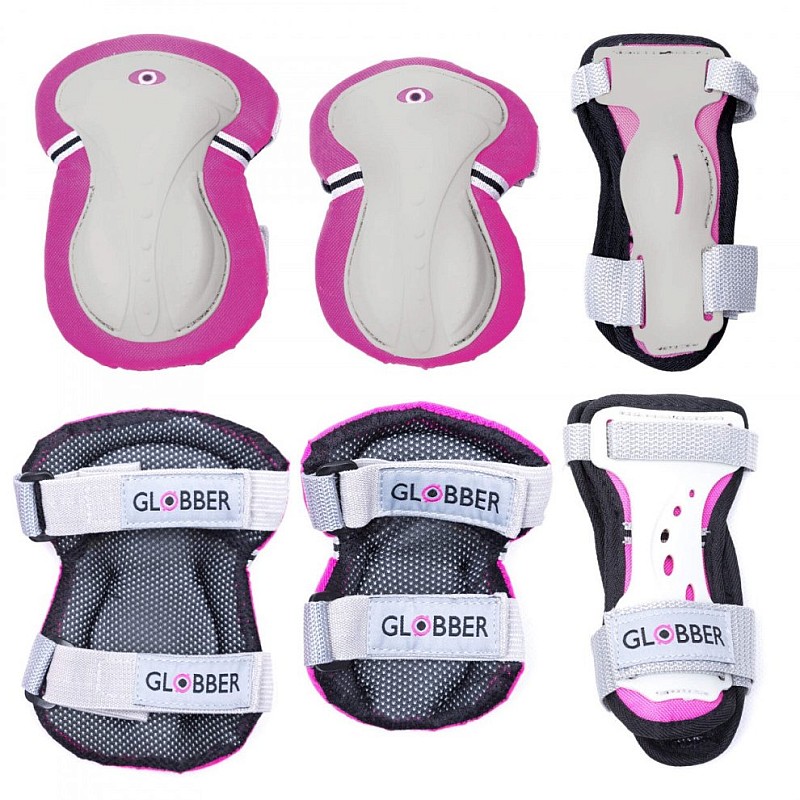 Globber kelių ir alkūnių apsaugos Pink Junior XS, diapazonas B (25–50 kg), 541-110