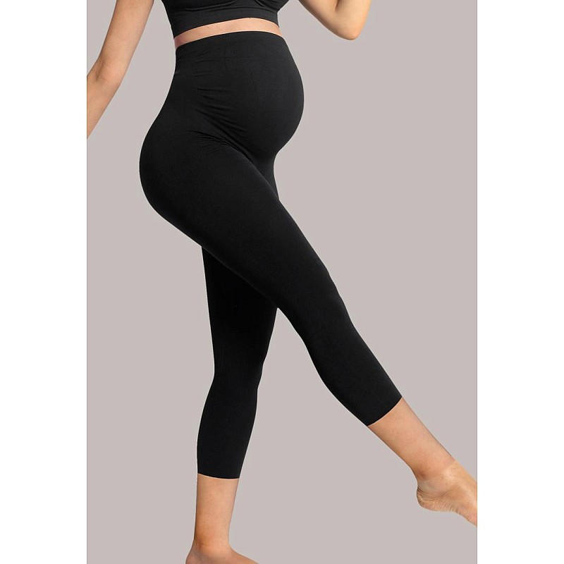 CARRIWELL Maternity Support 3/4 Leggings Recycled, size M, black 275571 (4951)
