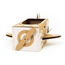 ANNAHOUSE Foldable Cardboard Play “Super Airplane” 61 × 32 × 28 cm