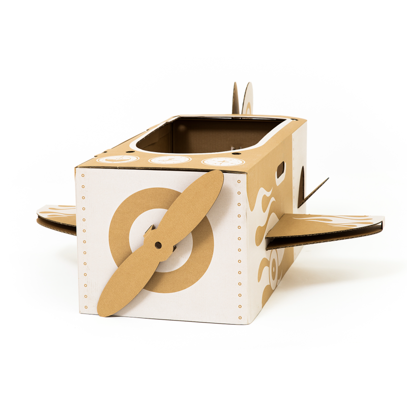 ANNAHOUSE Foldable Cardboard Play “Super Airplane” 61 × 32 × 28 cm