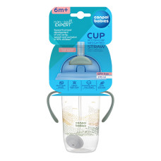 Canpol 56/620 neišsipilantis puodelis su šiaudeliu ir svareliu, 270 ml – MOUNTAINS