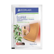 Ecoplast pleistras ECOHOT 10x15 cm, šildantis su pipirais