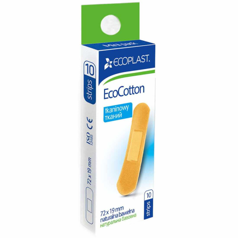 Ecoplast pleistrai ECOCOTTON 72x19 mm N10 Audinio, Mini