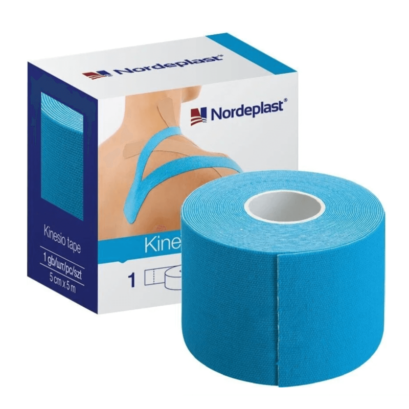 Nordeplast kinezio juosta 5 cm x 5 m, šviesiai mėlyna, N1