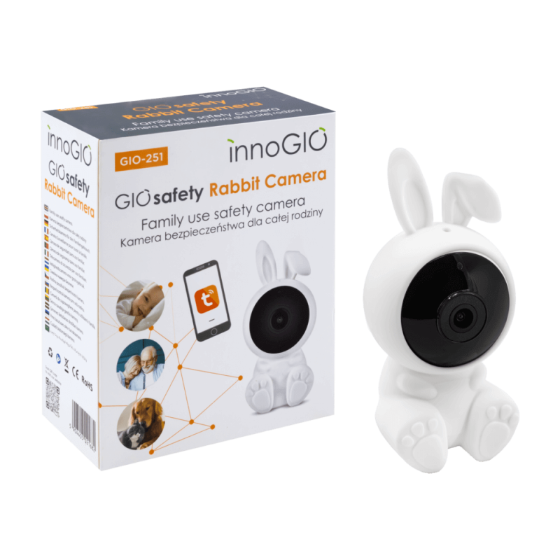 Innogio GIO-251 Wi-Fi kamera, elektroninė auklė GIOsafety Rabbit