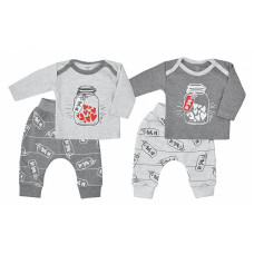 Koala Baby KOALA Jaciņa+bikses TO YOU 08-191, 68.izm Grey/L.grey