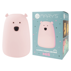 Mary's Lempa LED BIG BEAR Pink RGB+WW +RC 5V DC 1A