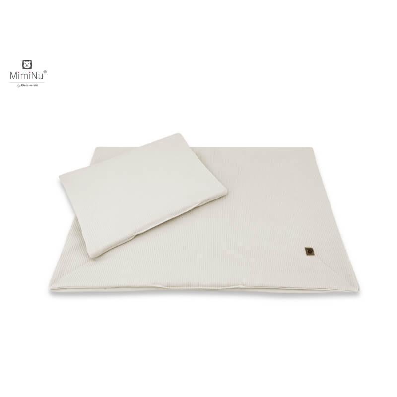 Miminu Kieczmerski – patalynės komplektas C-2, 100 × 135 + 40 × 60 cm, MIMINU SOFT kolekcija, smėlio spalvos